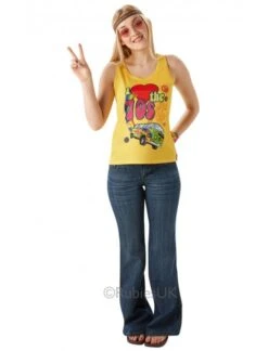 I Love The 70's Vest Top Costume