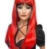 Bewitching Wig, Red Over Black