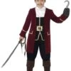 Boys Deluxe Pirate Captain Costume, With Jacket