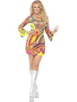 Fever 60's Flower Power Costume