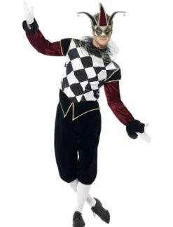 Mens Gothic Venetian Harlequin Costume