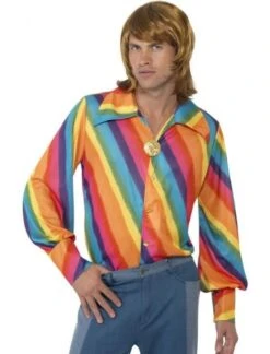 1970s Rainbow Colour Shirt