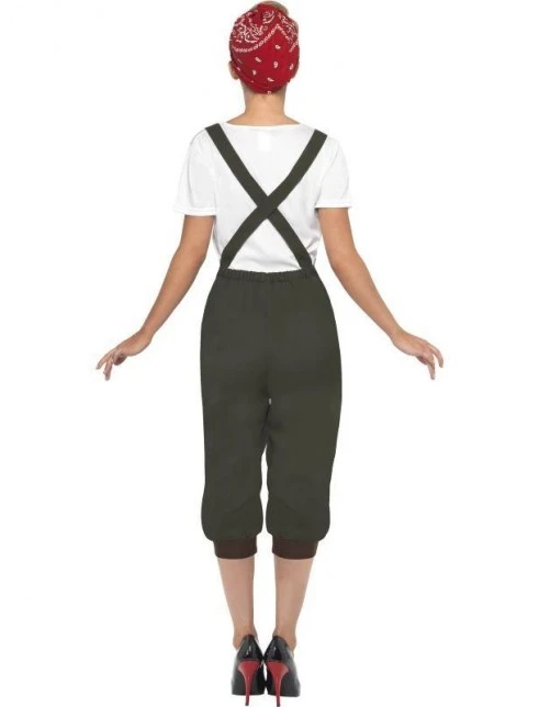 WW2 Land Girl Costume 2 WW2 Land Girl Costume - Image 2