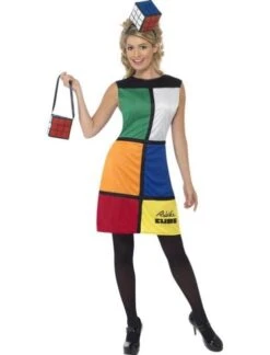 Rubik's Cube Costume With Headband