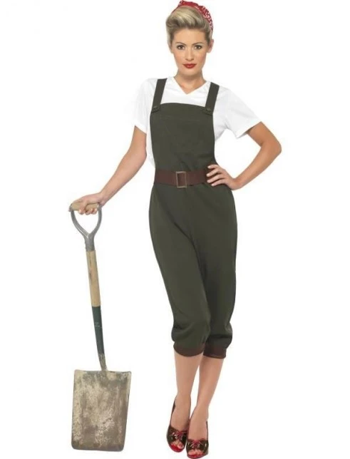 WW2 Land Girl Costume 1 WW2 Land Girl Costume