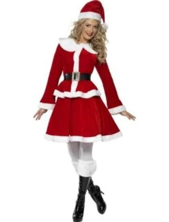 Miss Santa Costume With Muff
