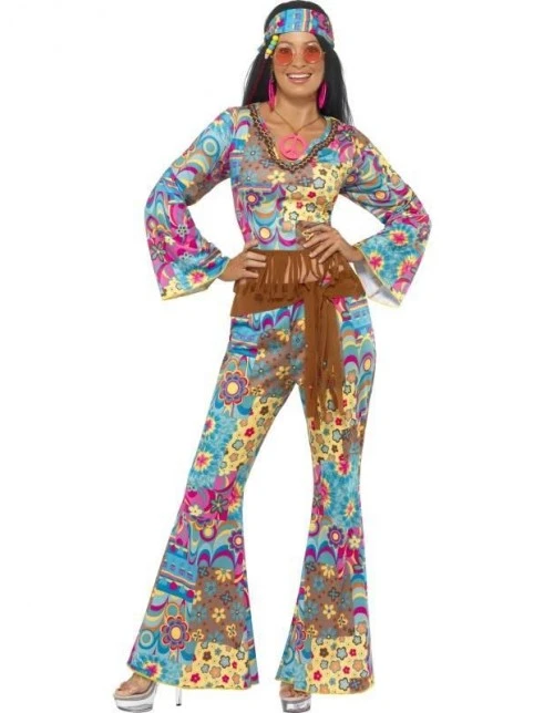 Hippy Flower Power Costume 1 Hippy Flower Power Costume