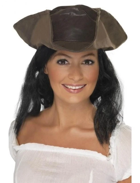 Leather Look Pirate Hat 1 Leather Look Pirate Hat