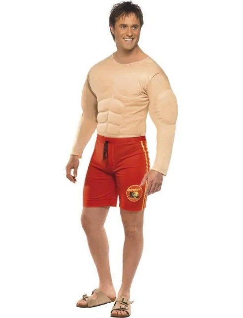 Mens Baywatch Lifeguard Costume 1 Mens Baywatch Lifeguard Costume