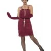 Ladies Red Flapper Costume