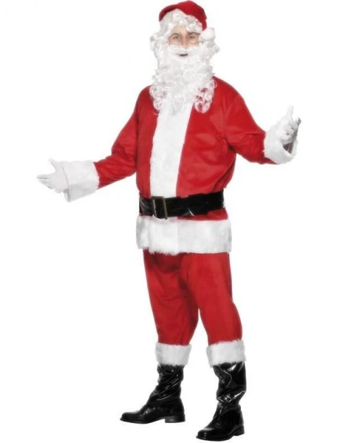 Santa Costume, Velour 1 Santa Costume, Velour