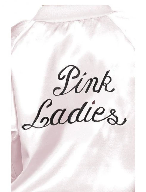Girls Grease Pink Lady Jacket Costume 3 Girls Grease Pink Lady Jacket Costume - Image 3