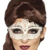 Ladies Embroidered Lace Filigree Eyemask