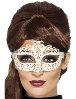 Ladies Embroidered Lace Filigree Eyemask