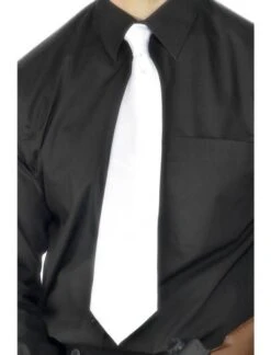 Deluxe White Gangster Tie