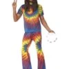 1960's Tie Dye Top And Flared Trousers