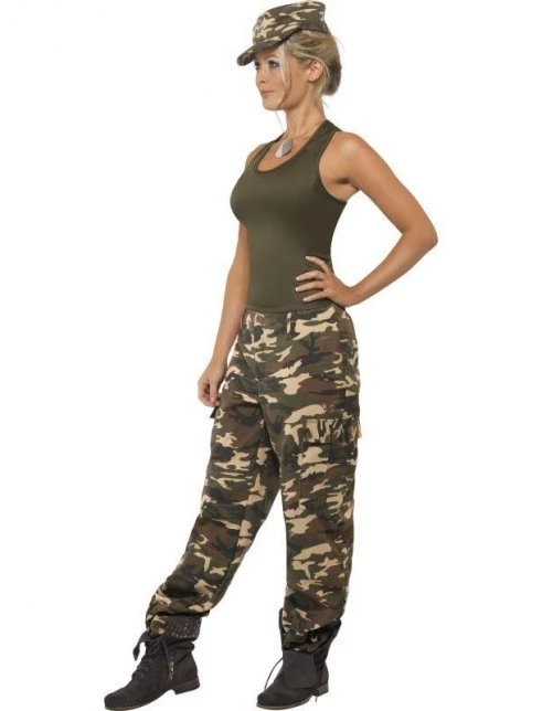 Khaki Camo Costume, Female 2 Khaki Camo Costume, Female - Image 2