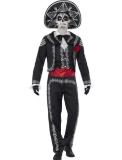 Mens Day Of The Dead Se±or Bones Costume