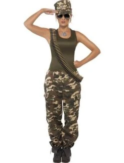 Khaki Camo Costume, Female