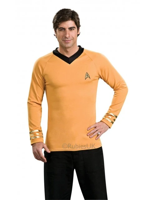Mens Classic Deluxe Captain Kirk Costume 1 Mens Classic Deluxe Captain Kirk Costume