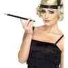 Black Sequinned Cigarette Holder