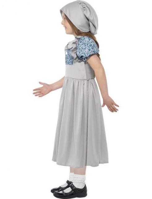 Grey Victorian School Girl Costume 3 Grey Victorian School Girl Costume - Image 3