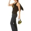 Ladies Batgirl Top With Cape Costume